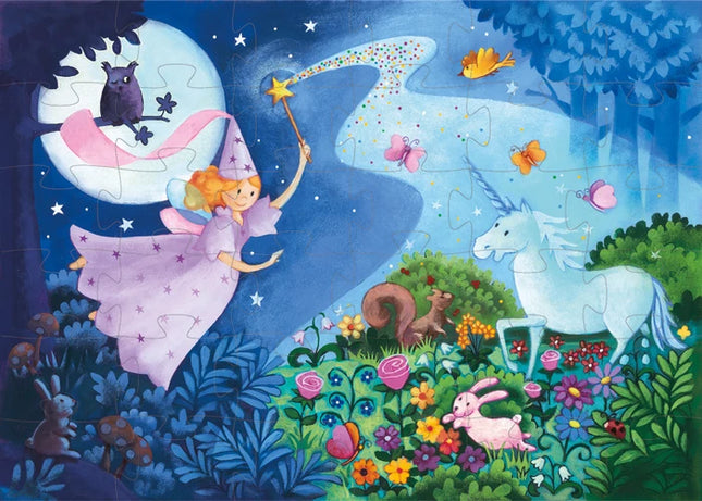 Djeco - Puzzle Fee und das Einhorn 36 Teile