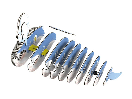 Eugy - 3D Bastelset Blauwal