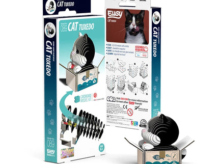 Eugy - 3D Bastelset Tuxedo-Katze