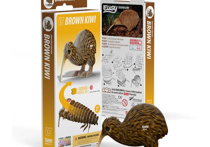 Eugy - 3D Bastelset Brauner Kiwi