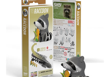 Eugy - 3D Bastelset Waschbär