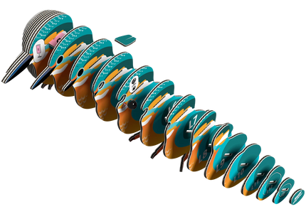 Eugy - 3D Bastelset Eisvogel