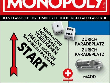 Hasbro - Monopoly Classic Refresh Schweiz - d/f/i