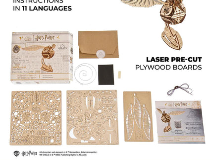 UGEARS 70237 - Harry Potter Golden Snitch - 3D Holzbausatz