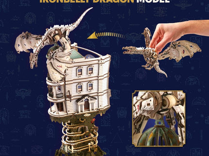 UGEARS 70276 - Gringotts™-Kugelbahn  – Mechanisches 3D-Puzzle aus Holz