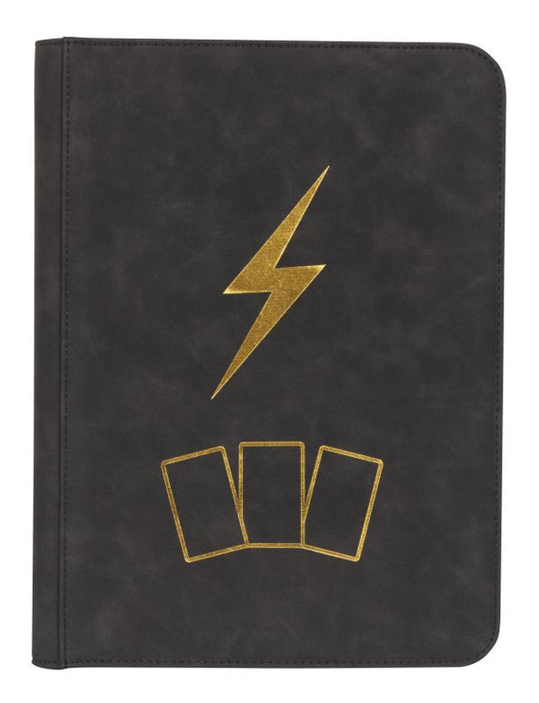 Sammelkarten Album aus Wildleder (DIN A5) - grau