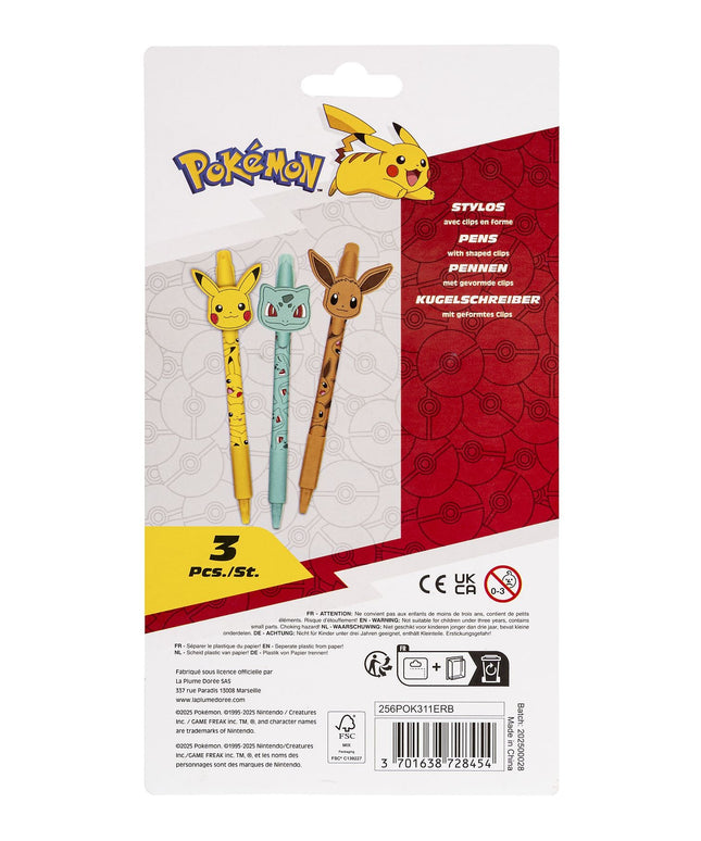 Pokémon - Kugelschreiber 3er Set