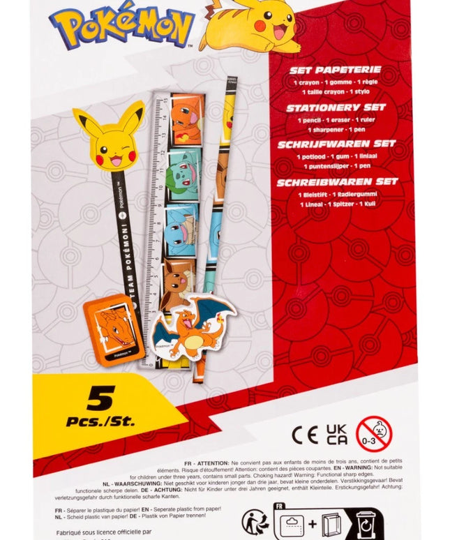 Pokémon – Schreibset 5-teilig