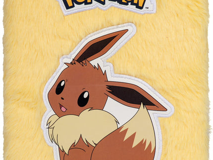 Pokémon A5 Plush Evoli Notebook Gelb – Flauschiges Notizbuch