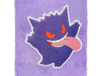 Pokémon A5 Plush Gengar Notebook – Flauschiges Pokémon Notizbuch Lila