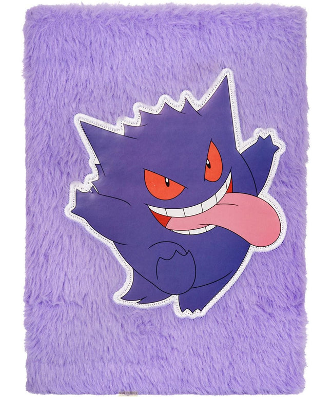 Pokémon A5 Plush Gengar Notebook – Flauschiges Pokémon Notizbuch Lila