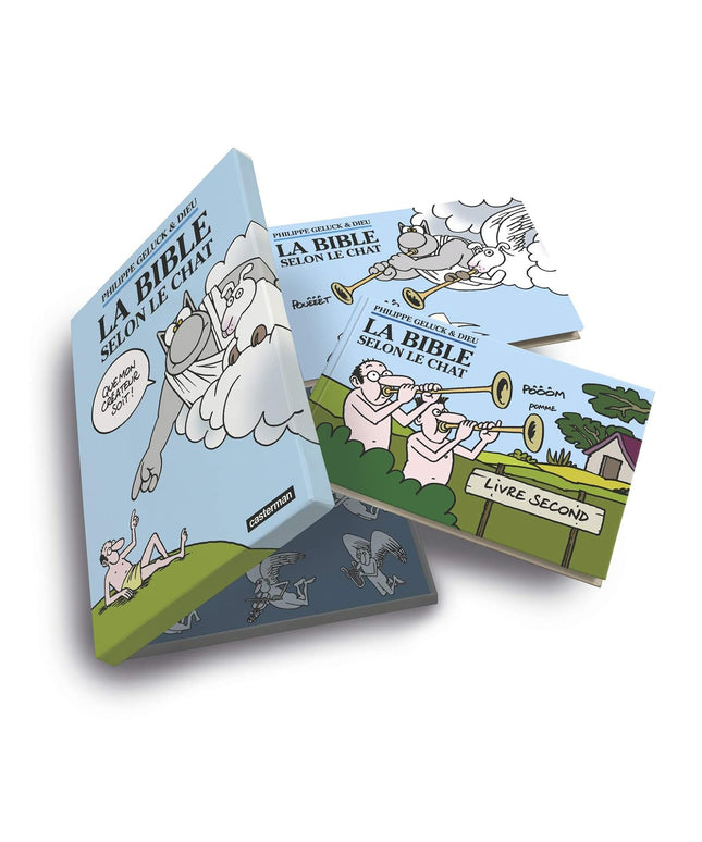 Philippe Geluck & Dieu – La Bible selon le Chat - Coffret 2 volumes