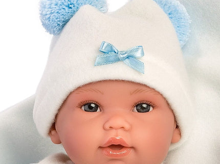 Llorens - Babypuppe Teddybär Blau 36cm