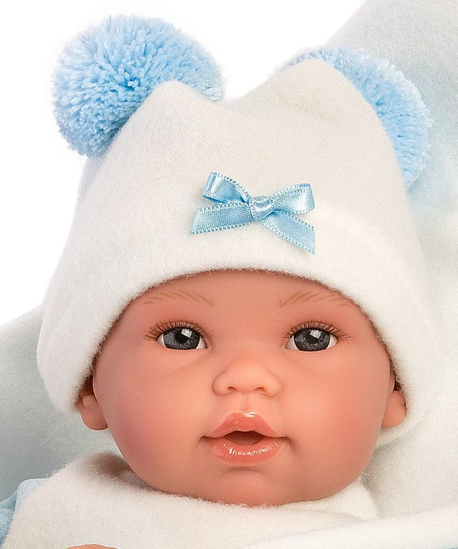 Llorens - Babypuppe Teddybär Blau 36cm
