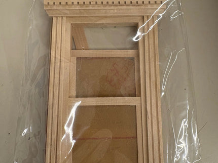 Holzfenster 1:12 mit Verzierung – Euro-Mini's Puppenhaus  Zubehör