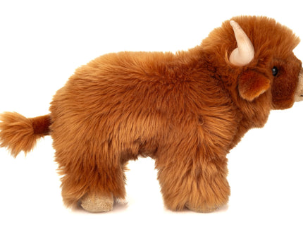 Teddy-Hermann Hochlandrind 28 cm – realistisches Kuscheltier