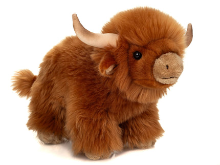 Teddy-Hermann Hochlandrind 28 cm – realistisches Kuscheltier