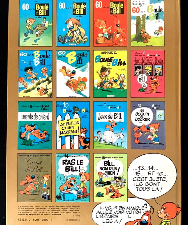 Boule et Bill - Tome 13 - Carnet de Bill Jean Roba Dupuis 1979