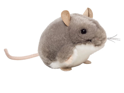 Teddy-Hermann Maus grau 9cm  – realistisches Kuscheltier
