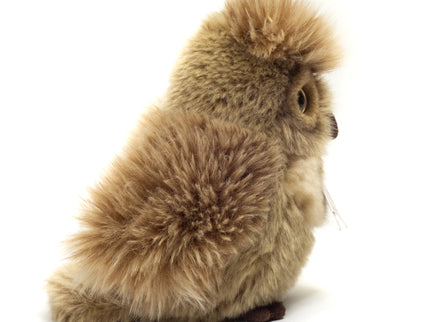 Teddy-Hermann Eule graubraun 17cm  – realistisches Kuscheltier