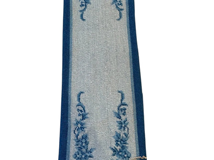 Teppich (Brücke) blau für Puppenstube,  1:12