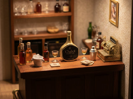 Flasche Armagnac für Puppenhaus 1:12