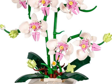 Orchid White BS013 – Building Bricks | Dekoratives Orchideen-Bauset - Klemmbausteine