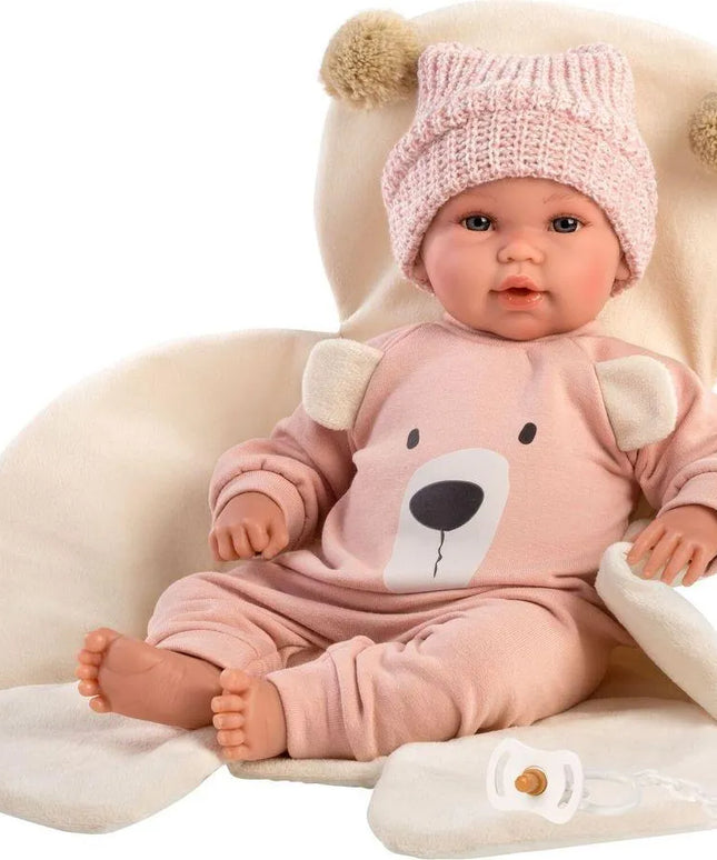 Llorens - Babypuppe Teddybär Rosa 36cm
