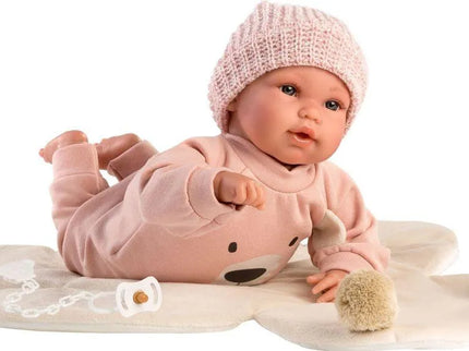 Llorens - Babypuppe Teddybär Rosa 36cm