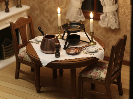 Fondue Chinoise Set für Puppenhaus 1:12