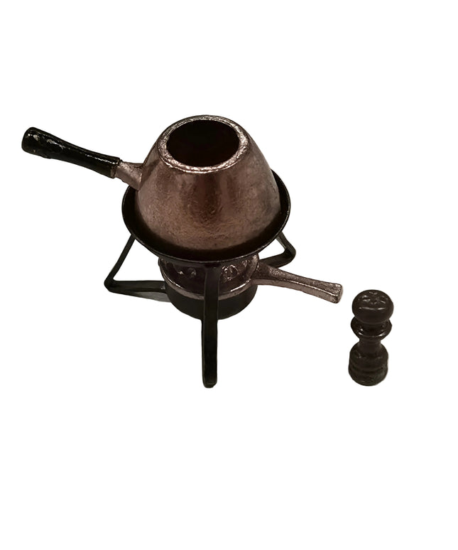 Fondue Chinoise Set für Puppenhaus 1:12
