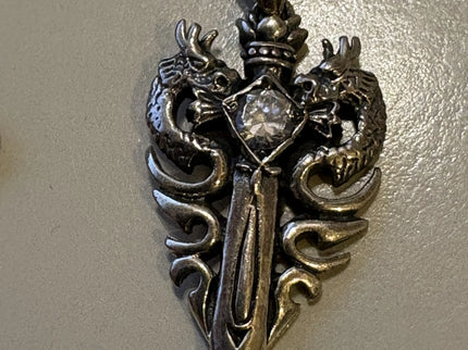 Anhänger Silber 925 mit Kette – Sworddragon