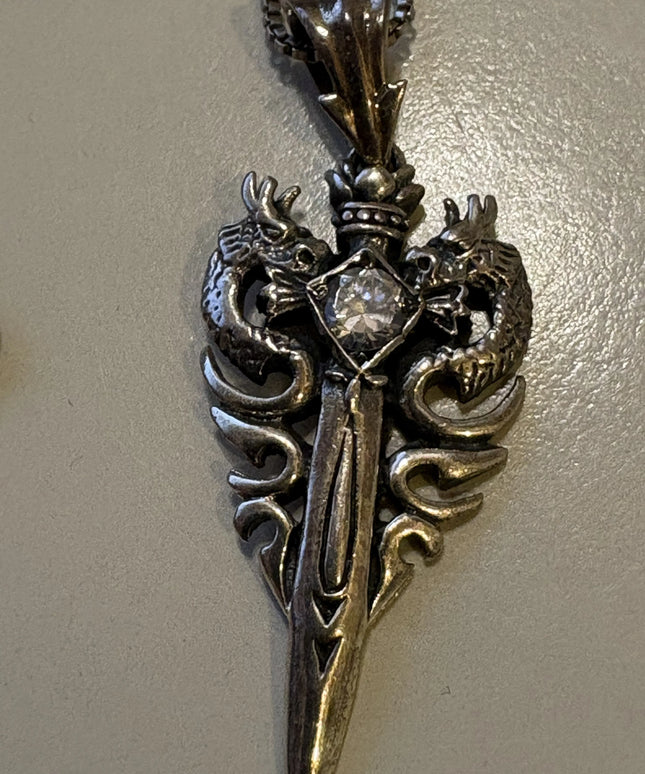 Anhänger Silber 925 mit Kette – Sworddragon
