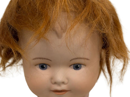 Puppenperücke, Mohair, Kurz, Gr. 24 Rotblond und Braun