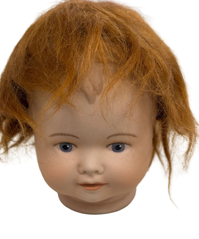 Puppenperücke, Mohair, Kurz, Gr. 24 Rotblond und Braun