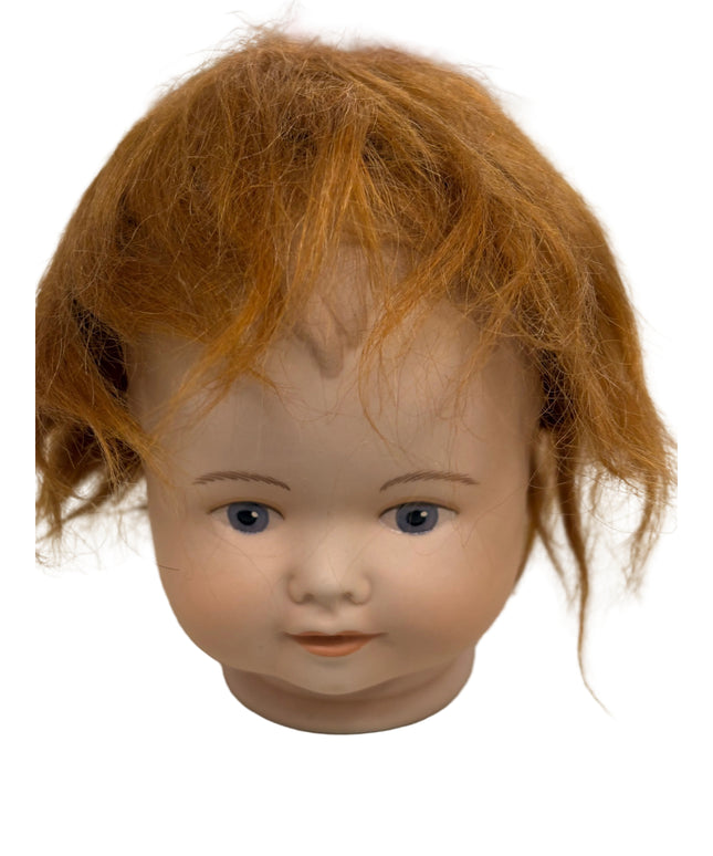 Puppenperücke, Mohair, Kurz, Gr. 24 Rotblond und Braun