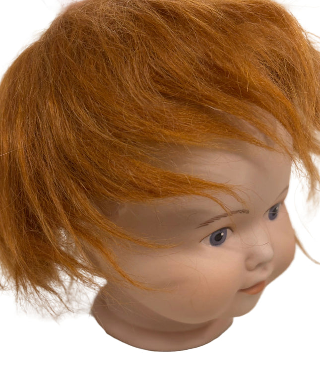 Puppenperücke, Mohair, Kurz, Gr. 24 Rotblond und Braun