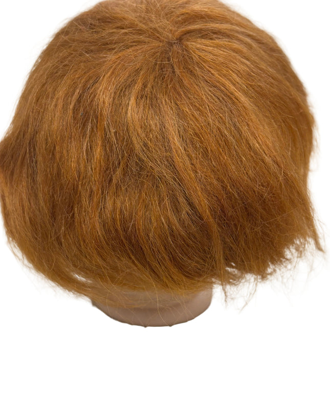 Puppenperücke, Mohair, Kurz, Gr. 24 Rotblond und Braun