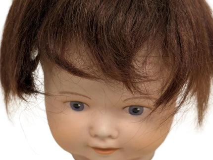 Puppenperücke, Mohair, Kurz, Gr. 24 Rotblond und Braun