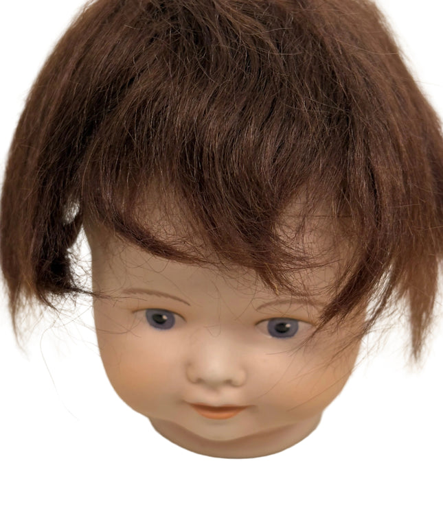 Puppenperücke, Mohair, Kurz, Gr. 24 Rotblond und Braun