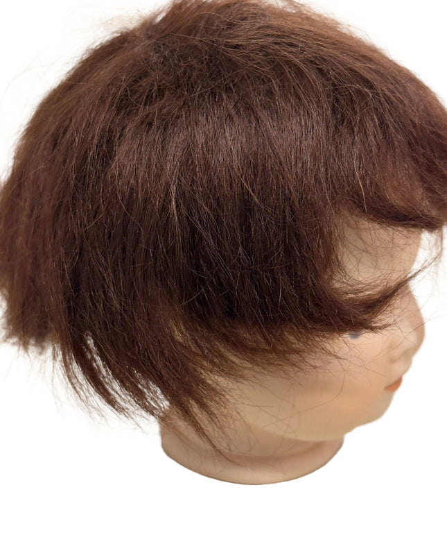 Puppenperücke, Mohair, Kurz, Gr. 24 Rotblond und Braun