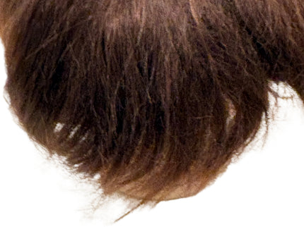 Puppenperücke, Mohair, Kurz, Gr. 24 Rotblond und Braun
