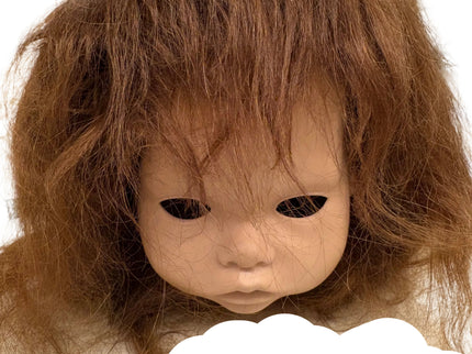 Puppenperücke, Mohair, Kurz, Gr. 36 Rotbraun