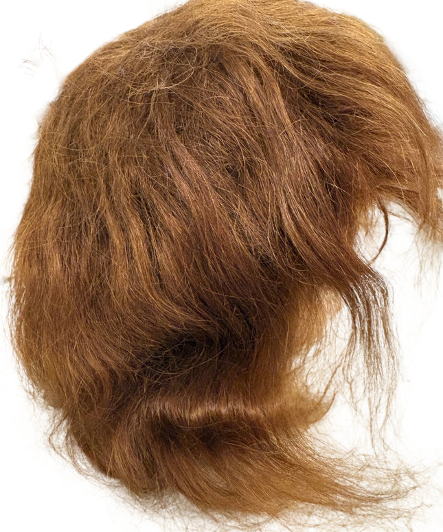 Puppenperücke, Mohair, Kurz, Gr. 36 Rotbraun