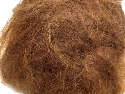 Puppenperücke, Mohair, Kurz, Gr. 36 Rotbraun
