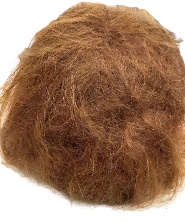 Puppenperücke, Mohair, Kurz, Gr. 36 Rotbraun