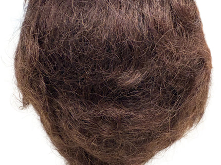 Puppenperücke, Mohair, Kurz Locken , Gr. 28 Braun