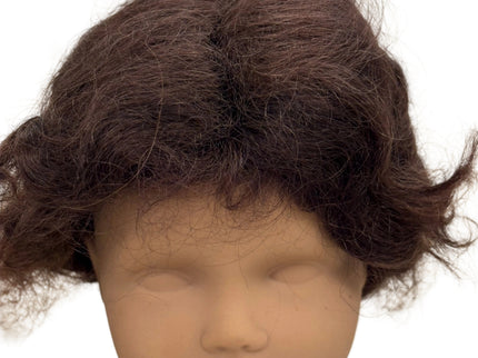 Puppenperücke, Mohair, Kurz , Gr. 28 Dunkelbraun