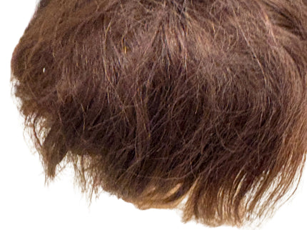 Puppenperücke, Mohair, Kurz , Gr. 22 Dunkelbraun