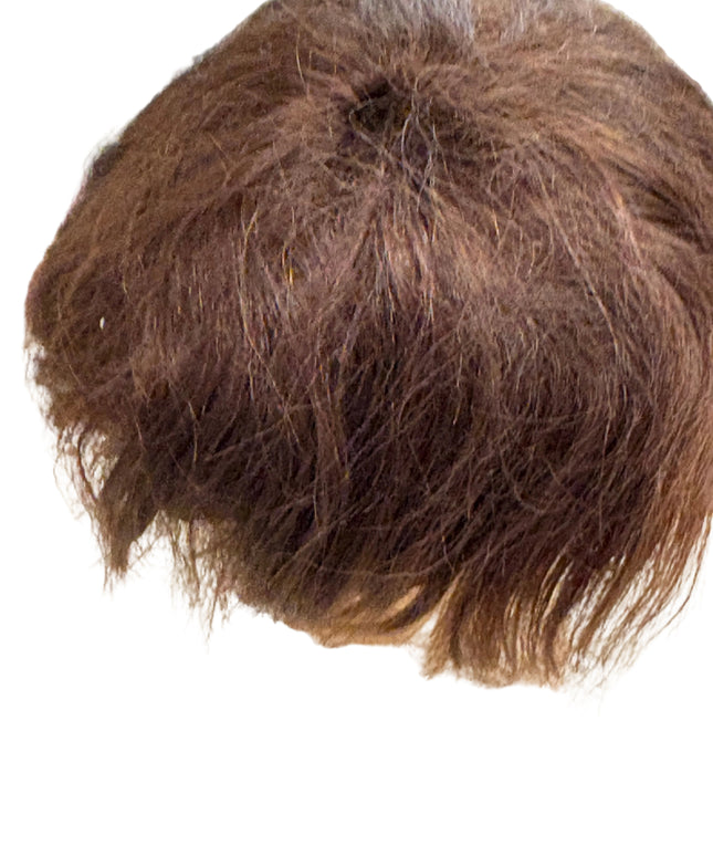 Puppenperücke, Mohair, Kurz , Gr. 22 Dunkelbraun